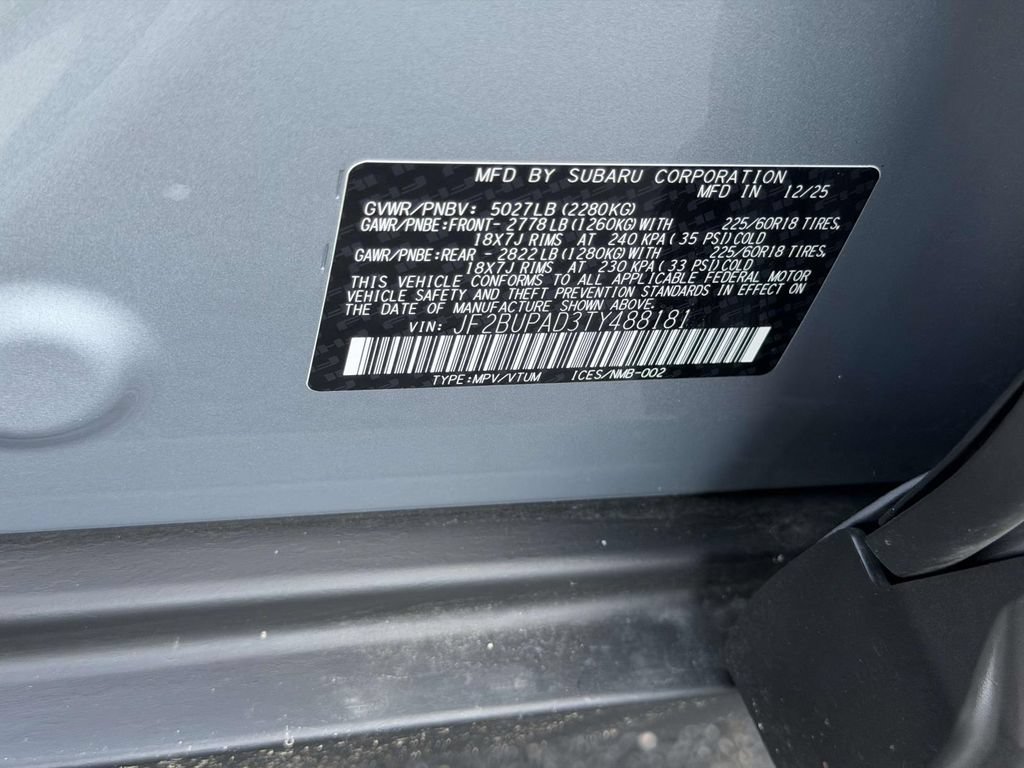 Certified 2026 Subaru Outback Premium AWD/4WD image 27