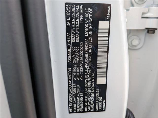 New 2025 Volvo EX90 Ultra w/ Protection Package Premier image 20