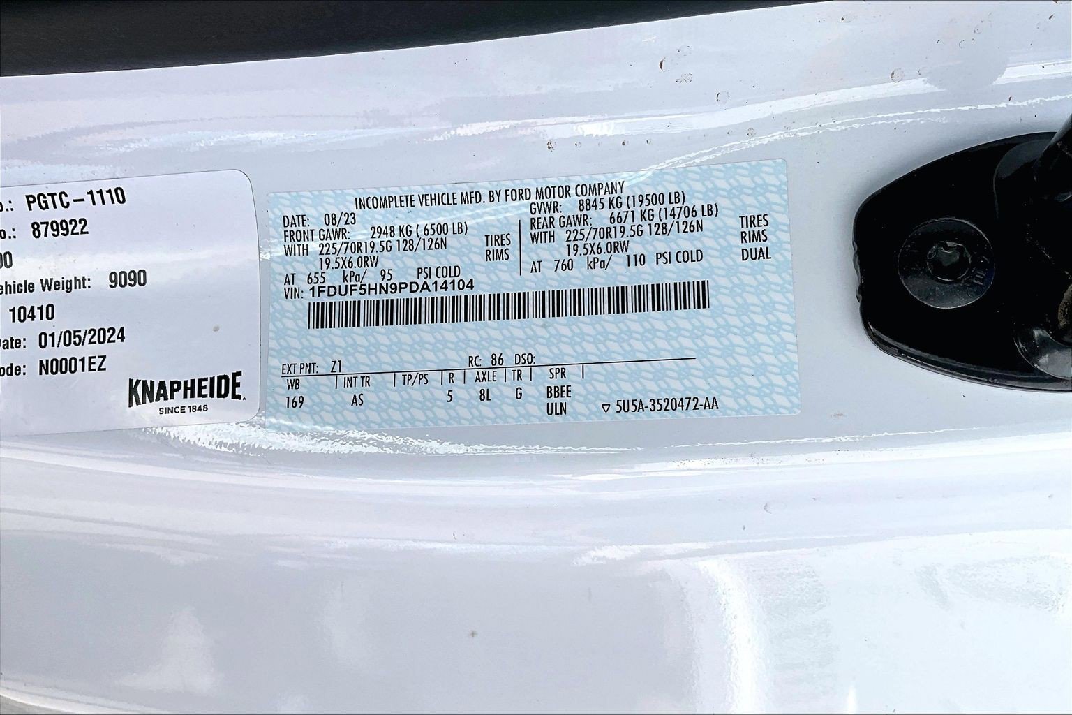 Used 2023 Ford F550 4X4 2dr Regular Cab 145.3-205. image 19