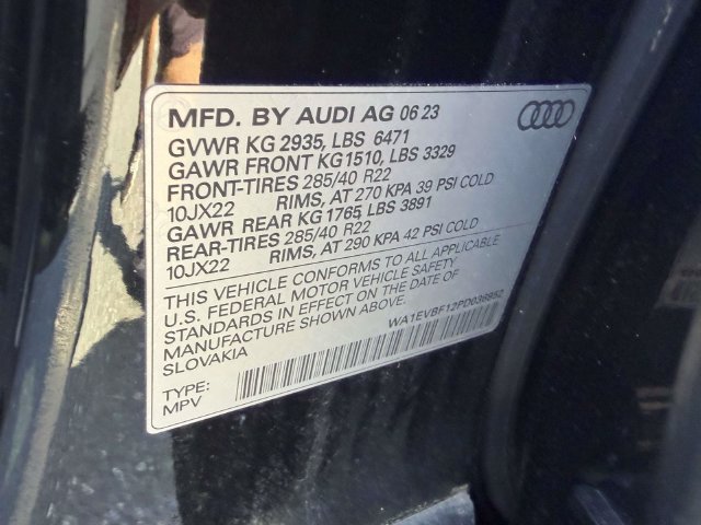 Used 2023 Audi Q8 Premium Plus w/ Premium Plus Package AWD/4WD image 14