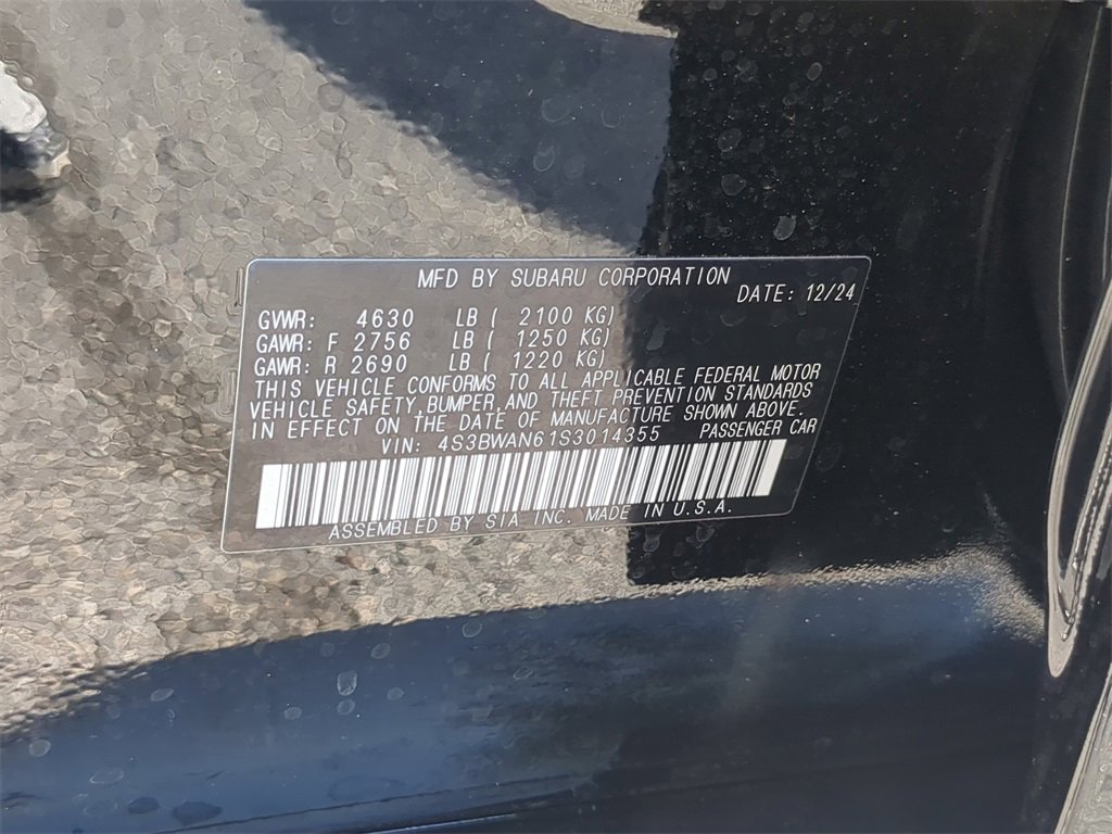 New 2025 Subaru Legacy Limited w/ Popular Package #3 image 33