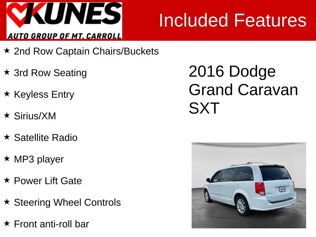 Used 2016 Dodge Grand Caravan SXT FWD image 3