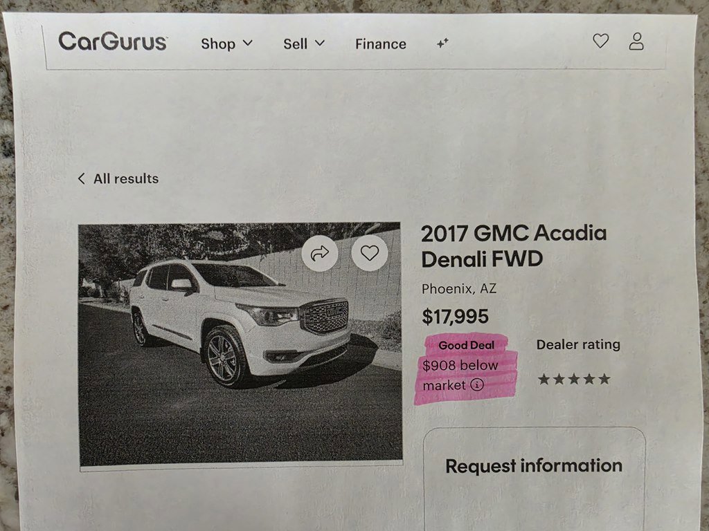 Used 2017 GMC Acadia Denali image 12