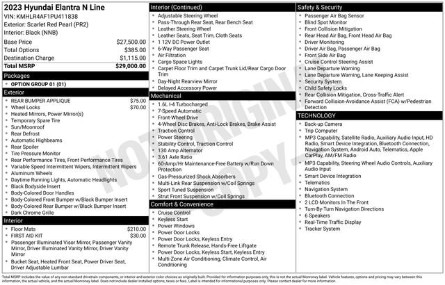 Used 2023 Hyundai Elantra N Line FWD image 6