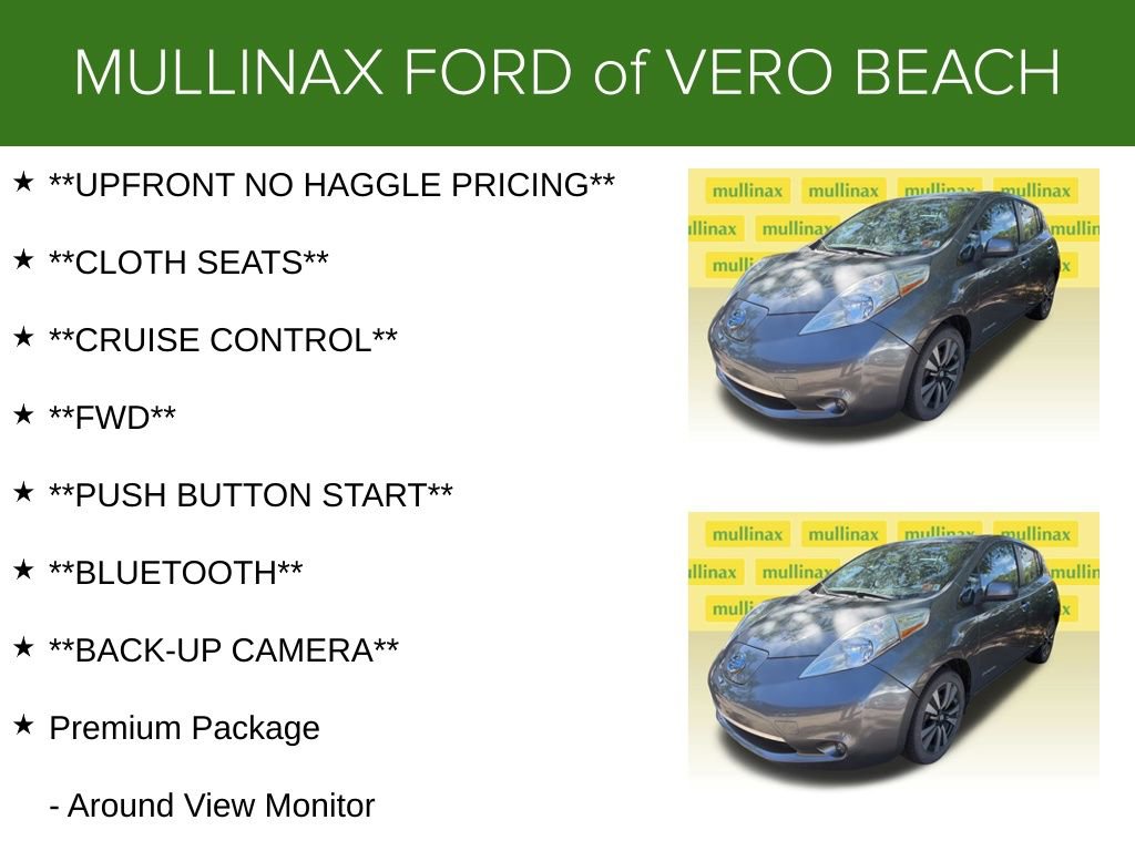 Used 2016 Nissan Leaf SV w/ Premium Package FWD image 6