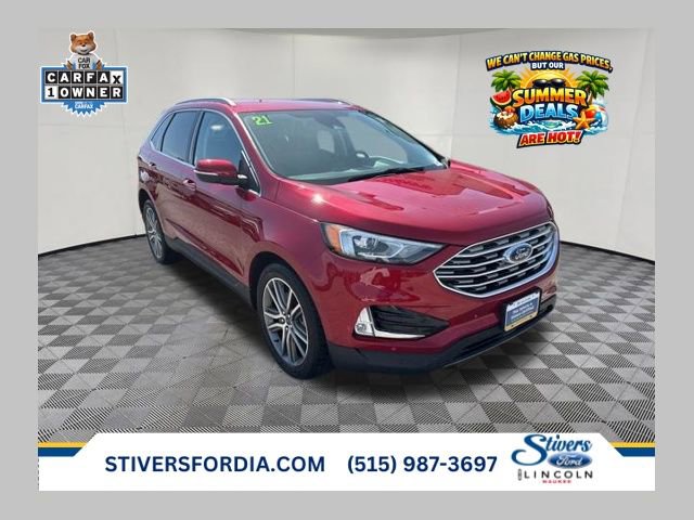 Certified 2021 Ford Edge Titanium w/ Class II Trailer Tow Package