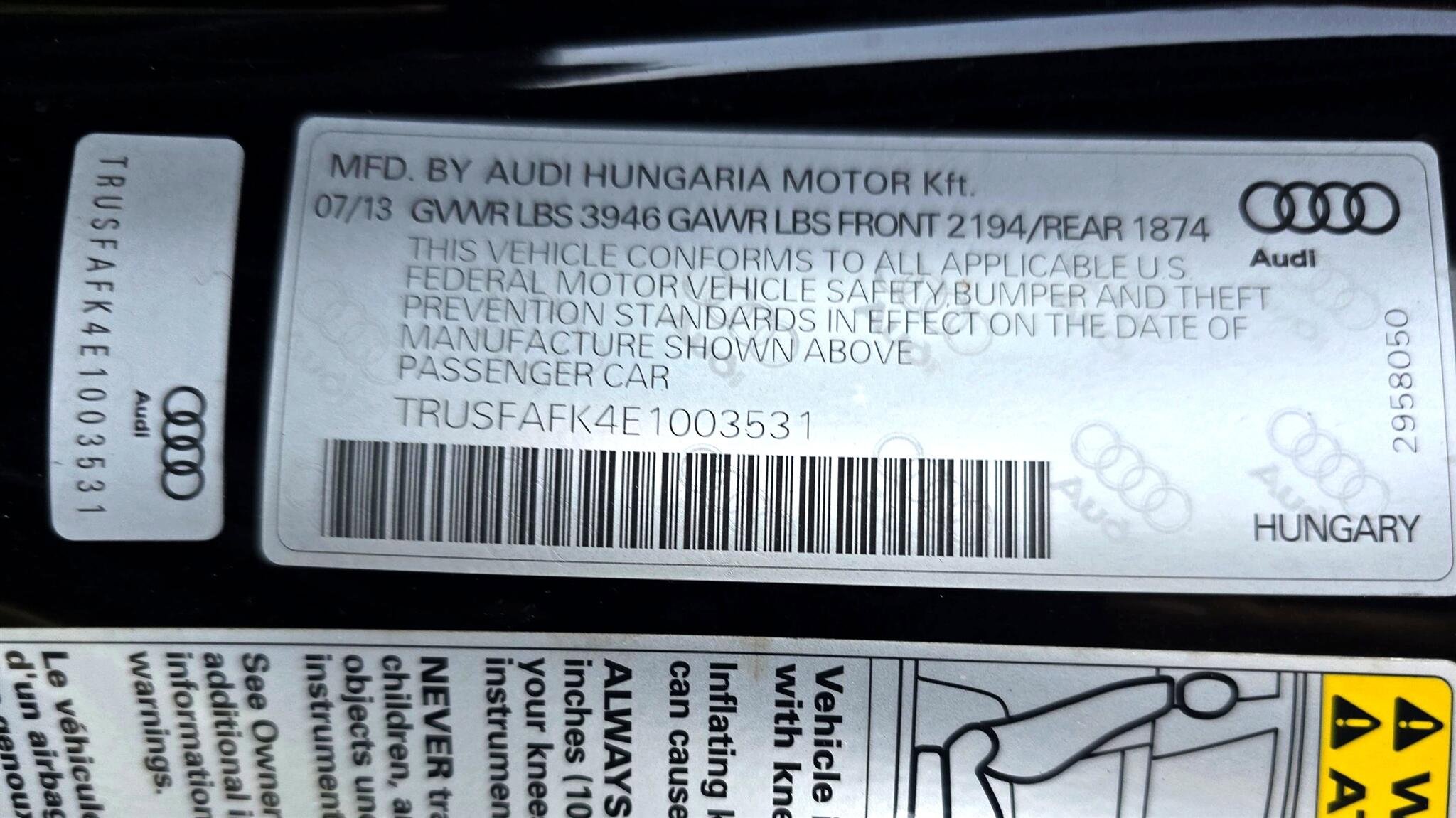 Used 2014 Audi TT 2.0T w/ Fine Nappa Leather Package image 50