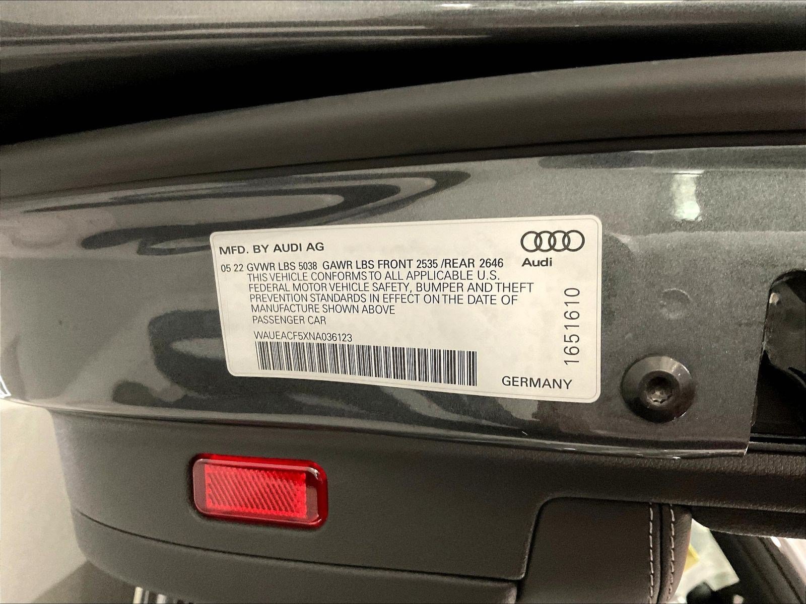 Used 2022 Audi A5 2.0T Prestige w/ Black Optic Plus Package AWD/4WD image 19