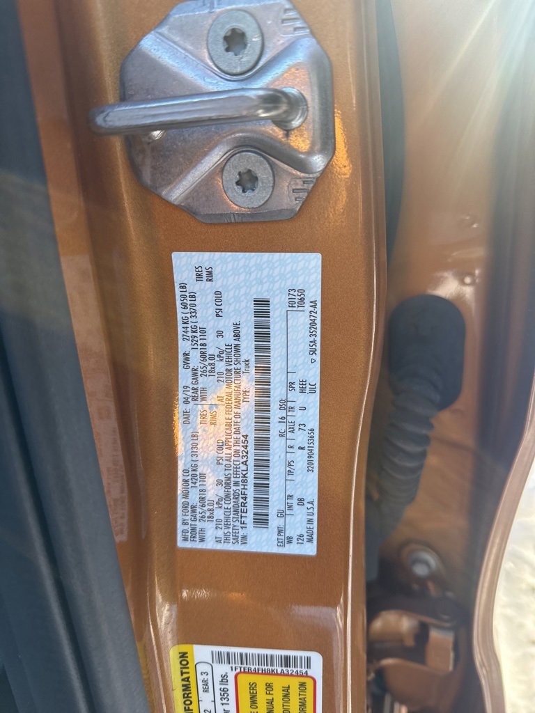 Used 2019 Ford Ranger Lariat w/ Equipment Group 501A Mid image 13