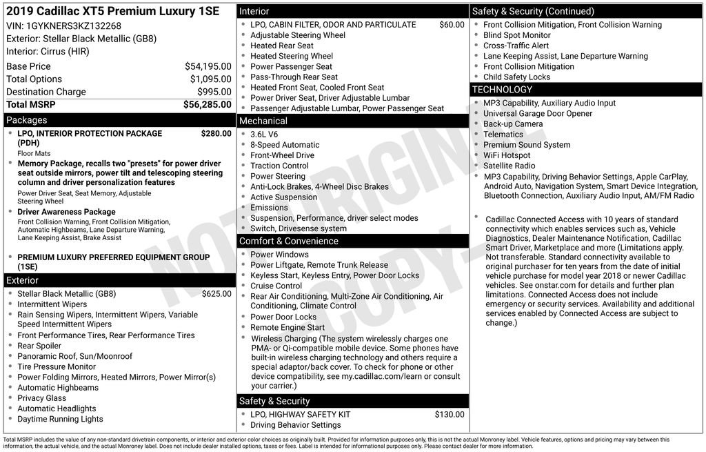 Used 2019 Cadillac XT5 Premium Luxury FWD image 5