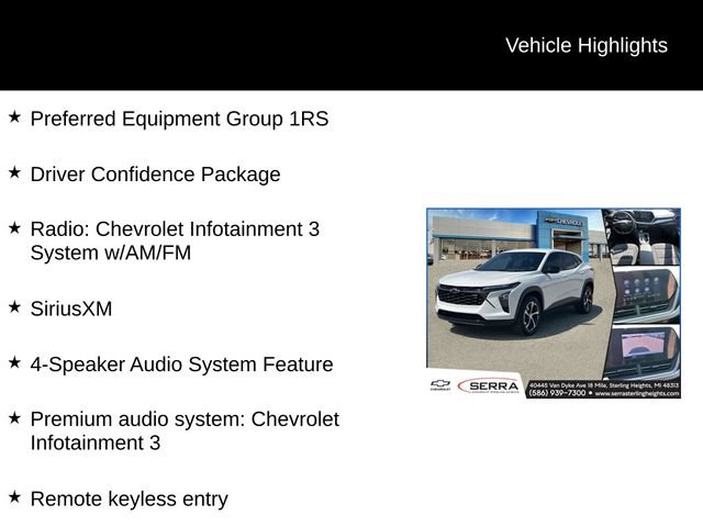 Certified 2024 Chevrolet Trax RS w/ Driver Confidence Package FWD image 4
