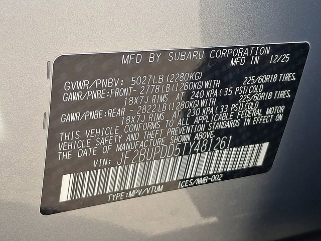 New 2026 Subaru Outback Limited w/ Premium/Limited Package AWD/4WD image 10