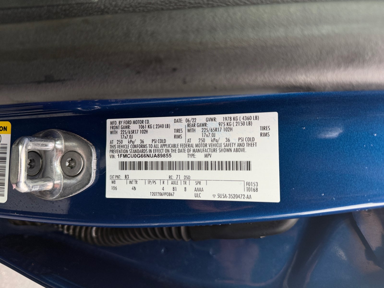 Used 2022 Ford Escape SE w/ Convenience Package FWD image 33