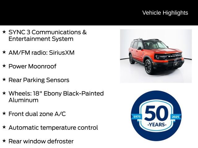 Certified 2023 Ford Bronco Sport Outer Banks w/ Tech Package AWD/4WD image 11