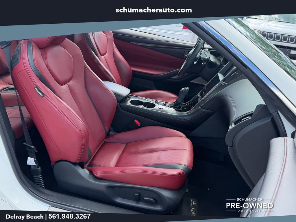 Used 2021 INFINITI Q60 Red Sport 400 w/ Carbon Fiber Package RWD image 16