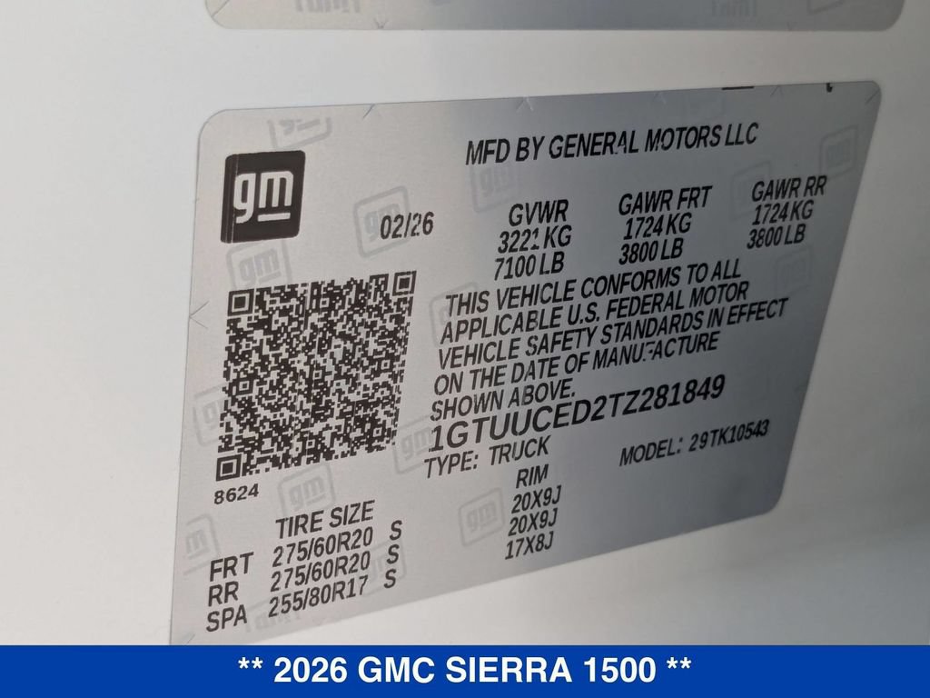 New 2026 GMC Sierra 1500 Elevation w/ Elevation Premium Package AWD/4WD image 38