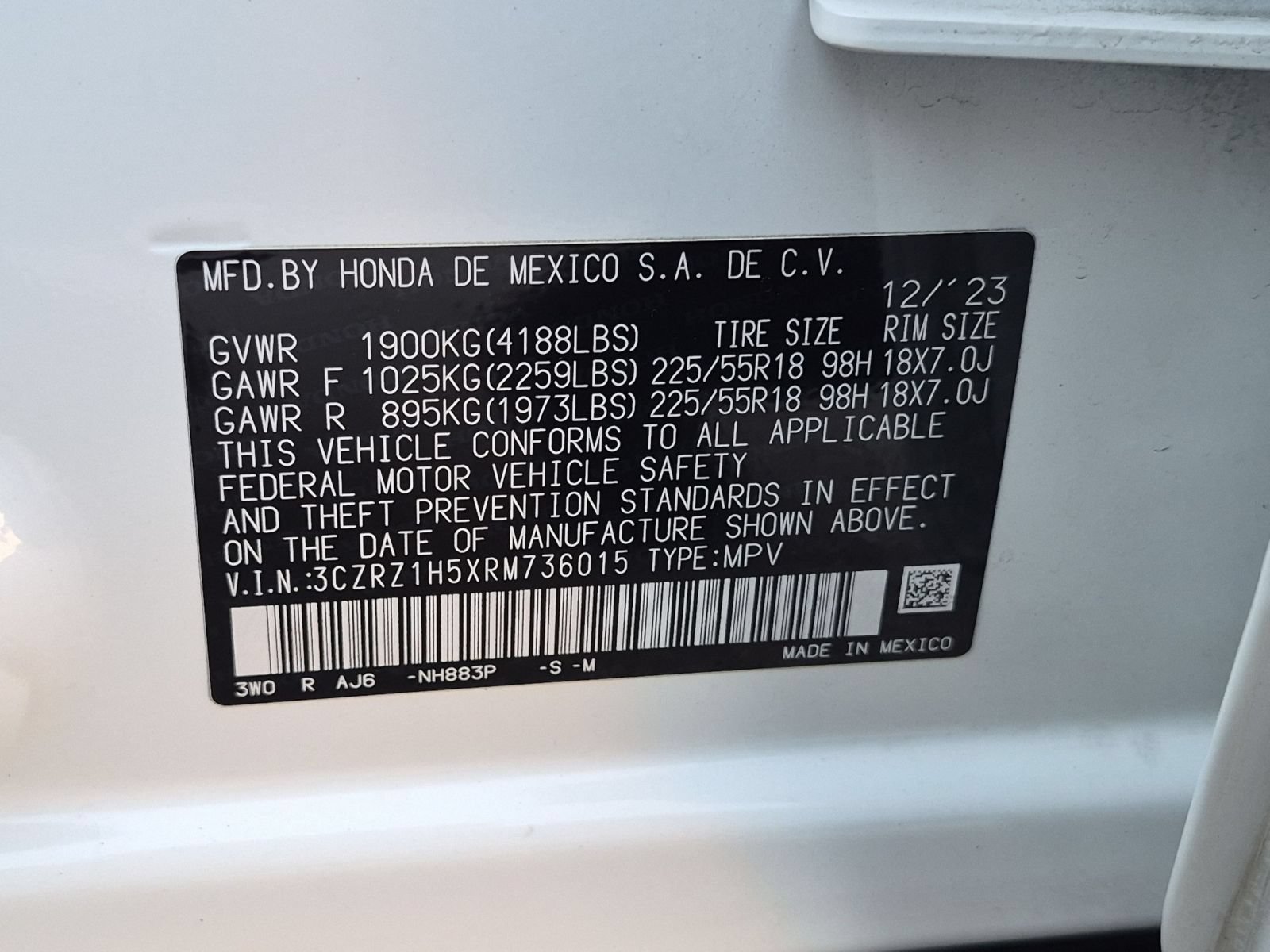 Used 2024 Honda HR-V Sport image 30