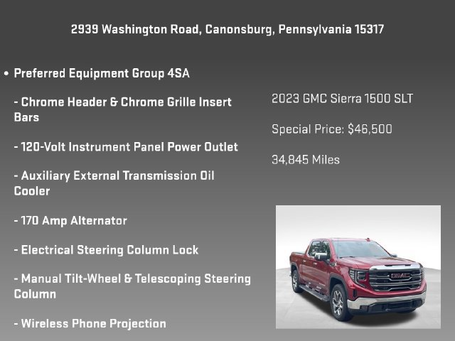 Certified 2023 GMC Sierra 1500 SLT w/ SLT Premium Plus Package AWD/4WD image 17