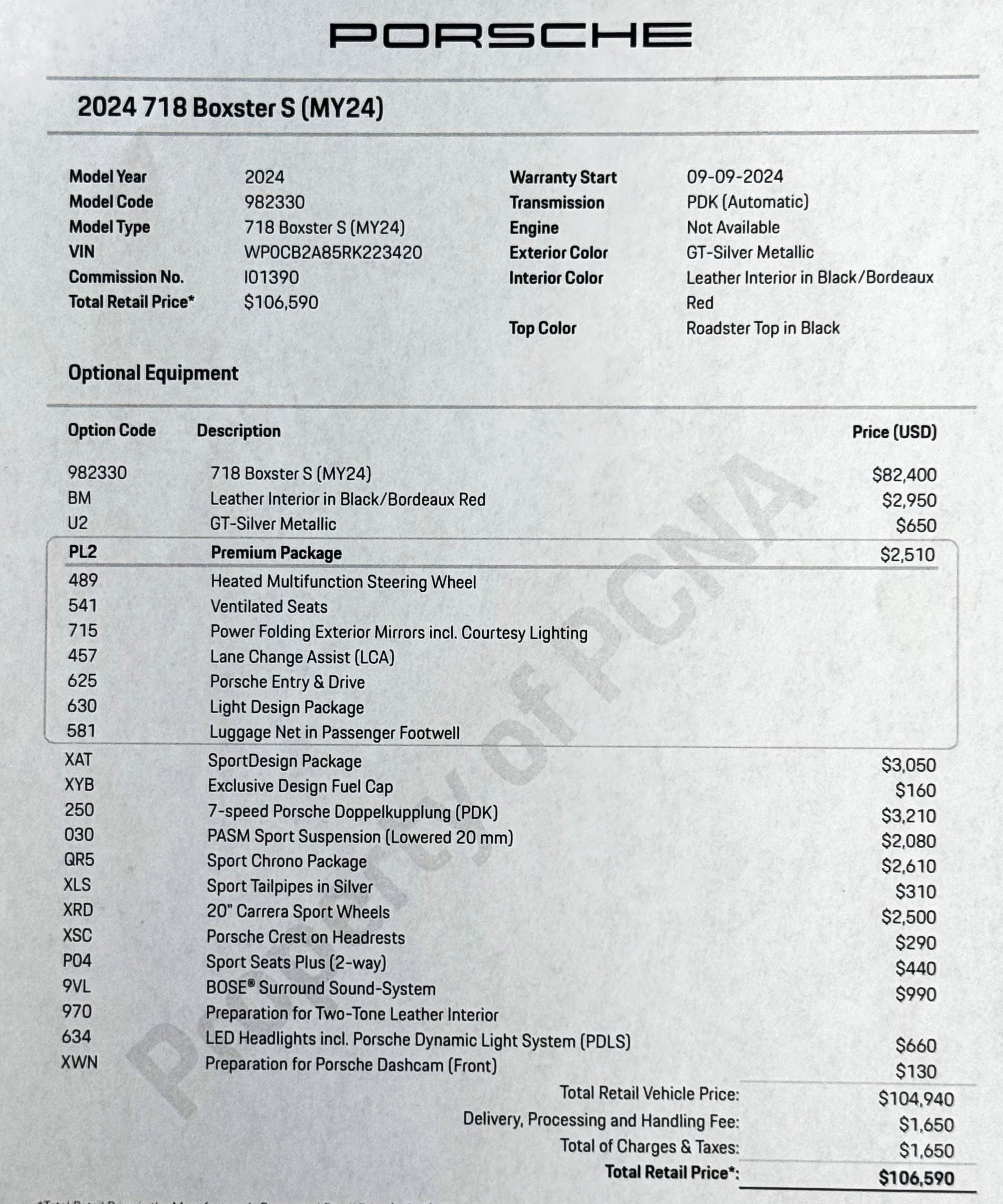 Used 2024 Porsche 718 Boxster S image 2