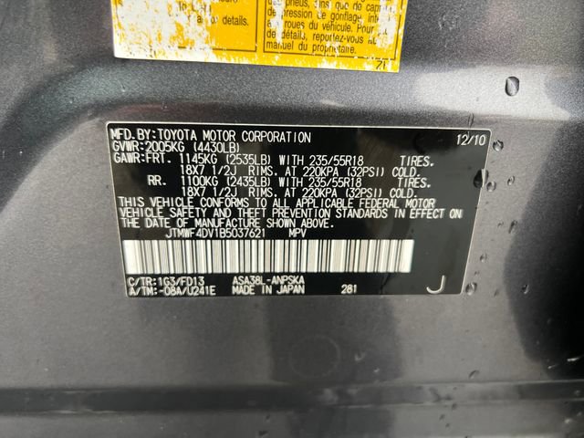 Used 2011 Toyota RAV4 Sport w/ Sport Appearance Pkg FWD image 20
