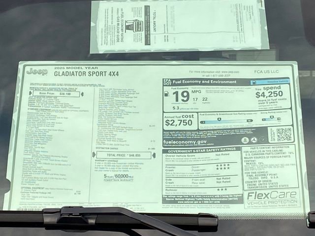 New 2025 Jeep Gladiator Sport image 30