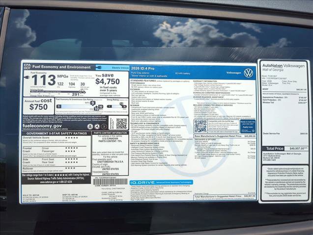New 2026 Volkswagen ID.4 Pro RWD image 22