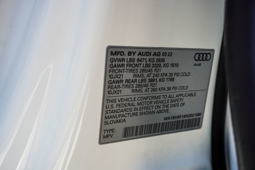 Used 2022 Audi Q8 Premium Plus w/ Premium Plus Package AWD/4WD image 45