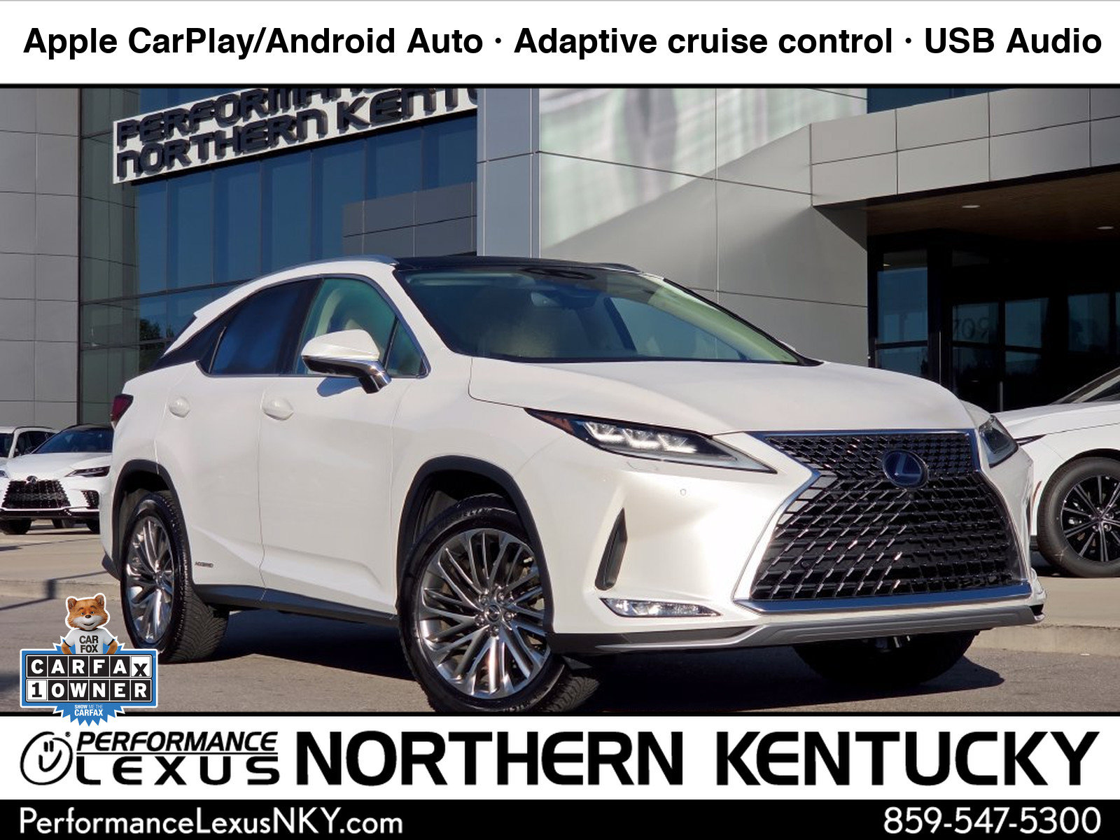 Certified 2021 Lexus RX 450h AWD w/ Luxury Package image 1