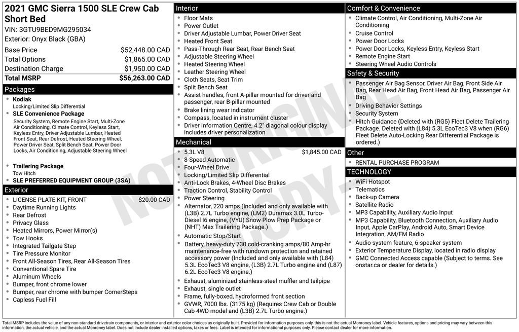 Used 2021 GMC Sierra 1500 SLE AWD/4WD image 6