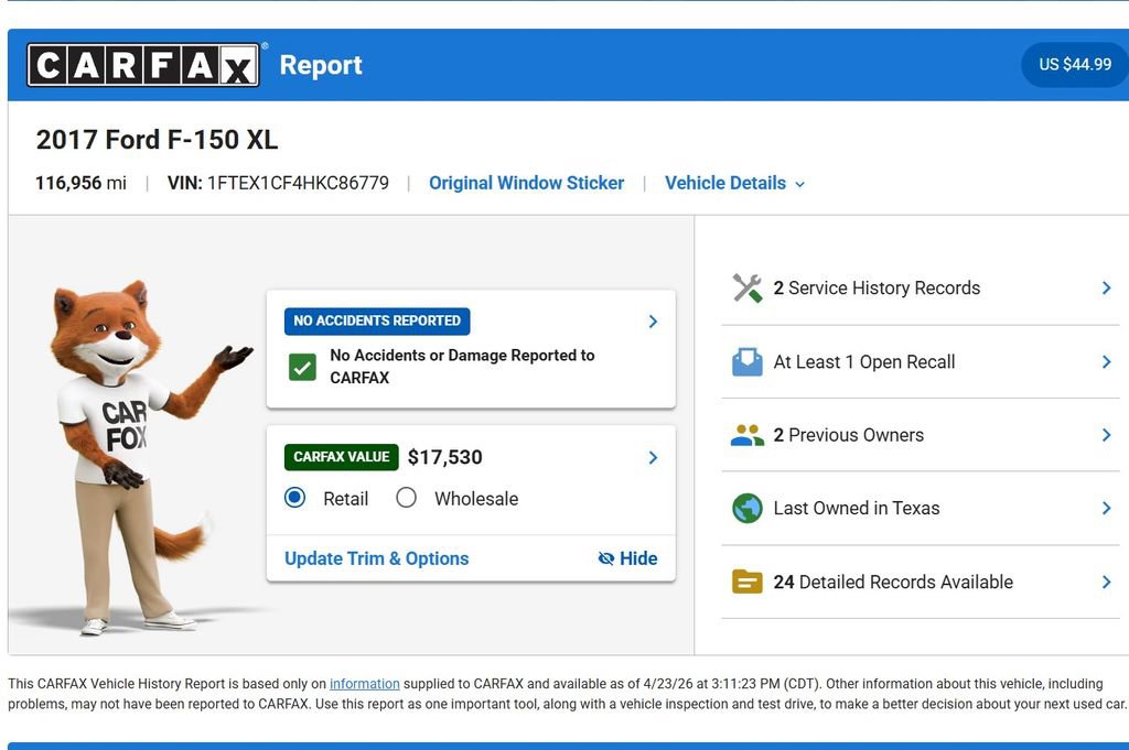 Used 2017 Ford F150 XL w/ Equipment Group 101A Mid RWD image 10