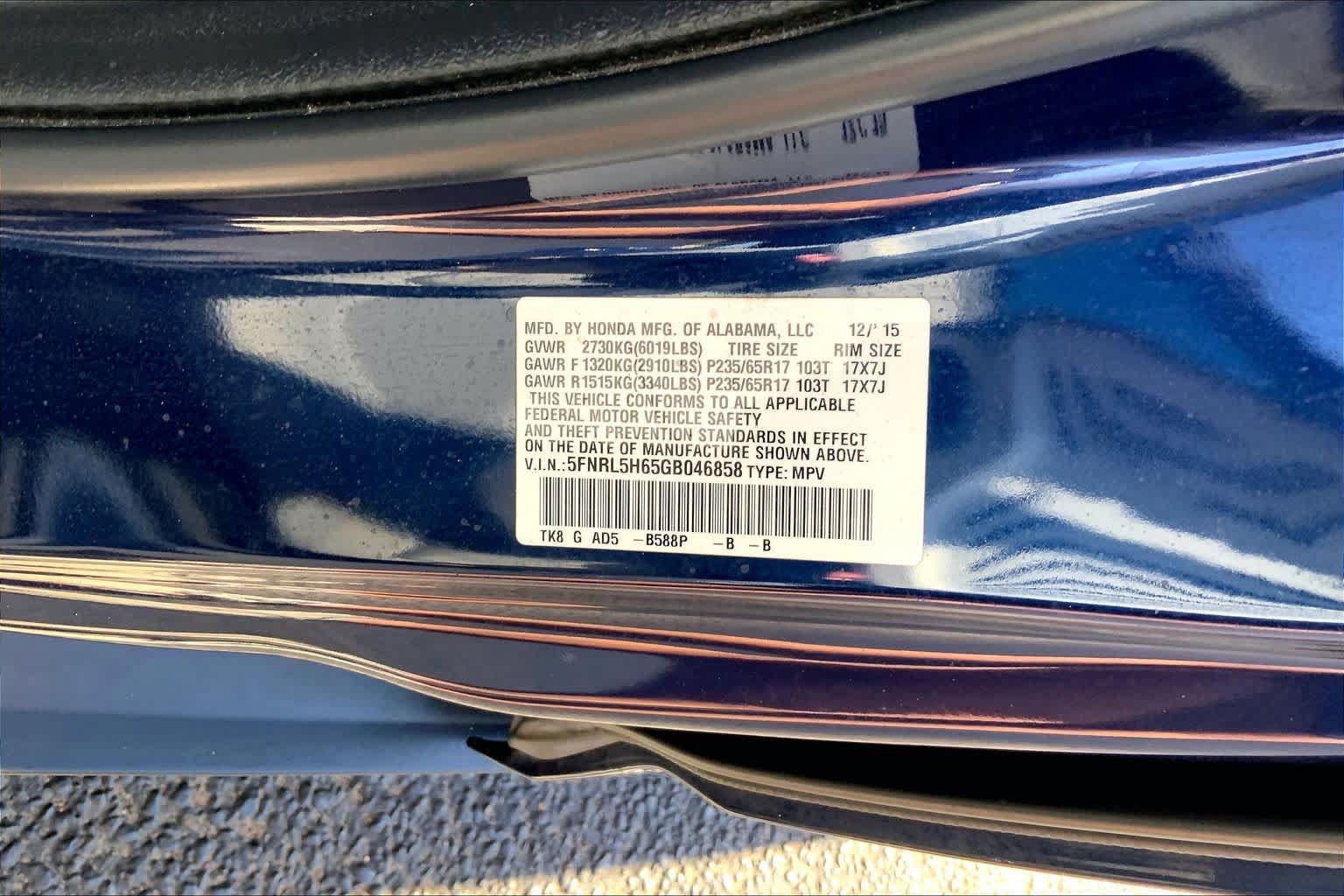 Used 2016 Honda Odyssey EX-L image 37