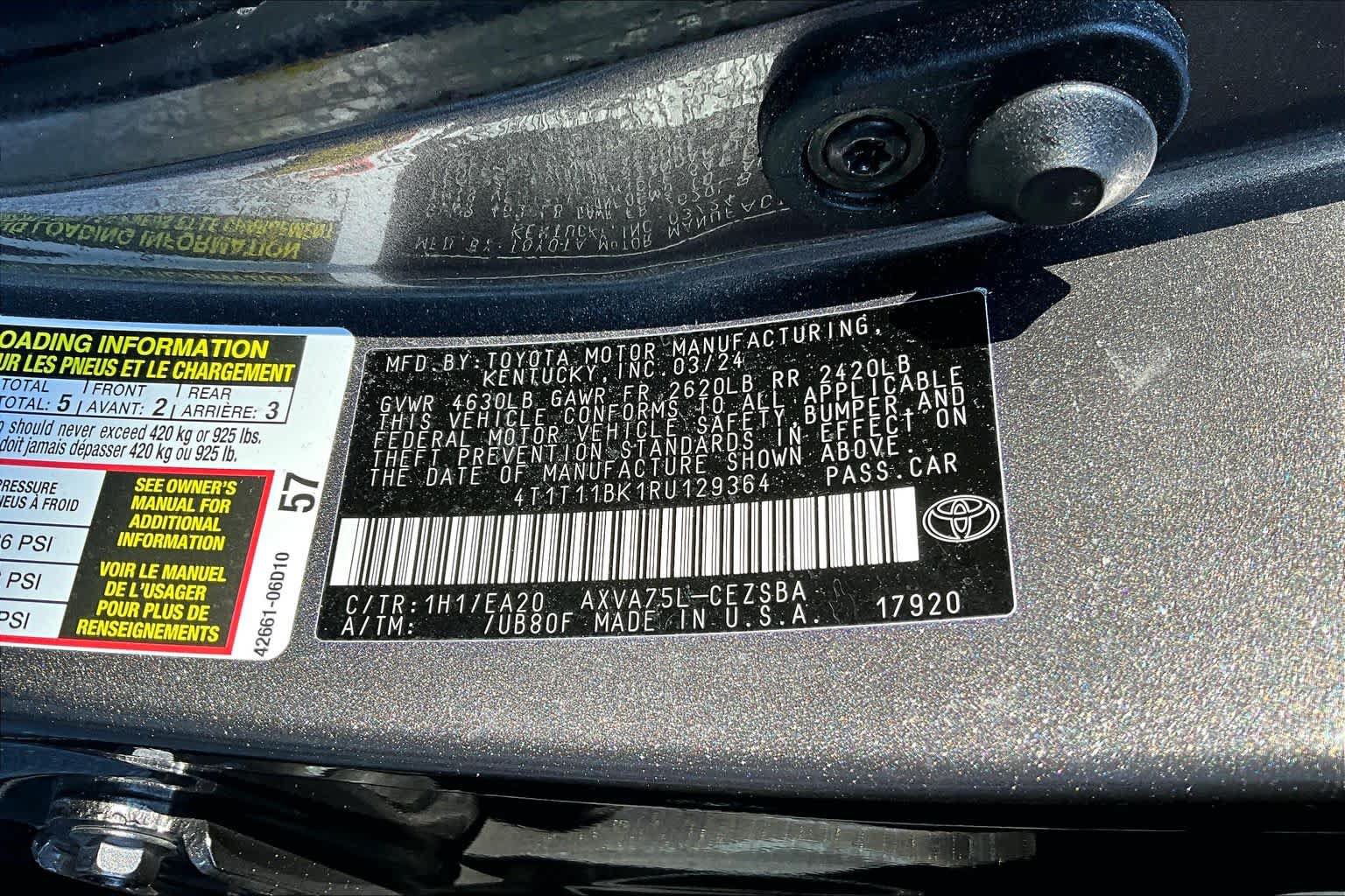 Certified 2024 Toyota Camry SE w/ Cold Weather Package AWD/4WD image 34