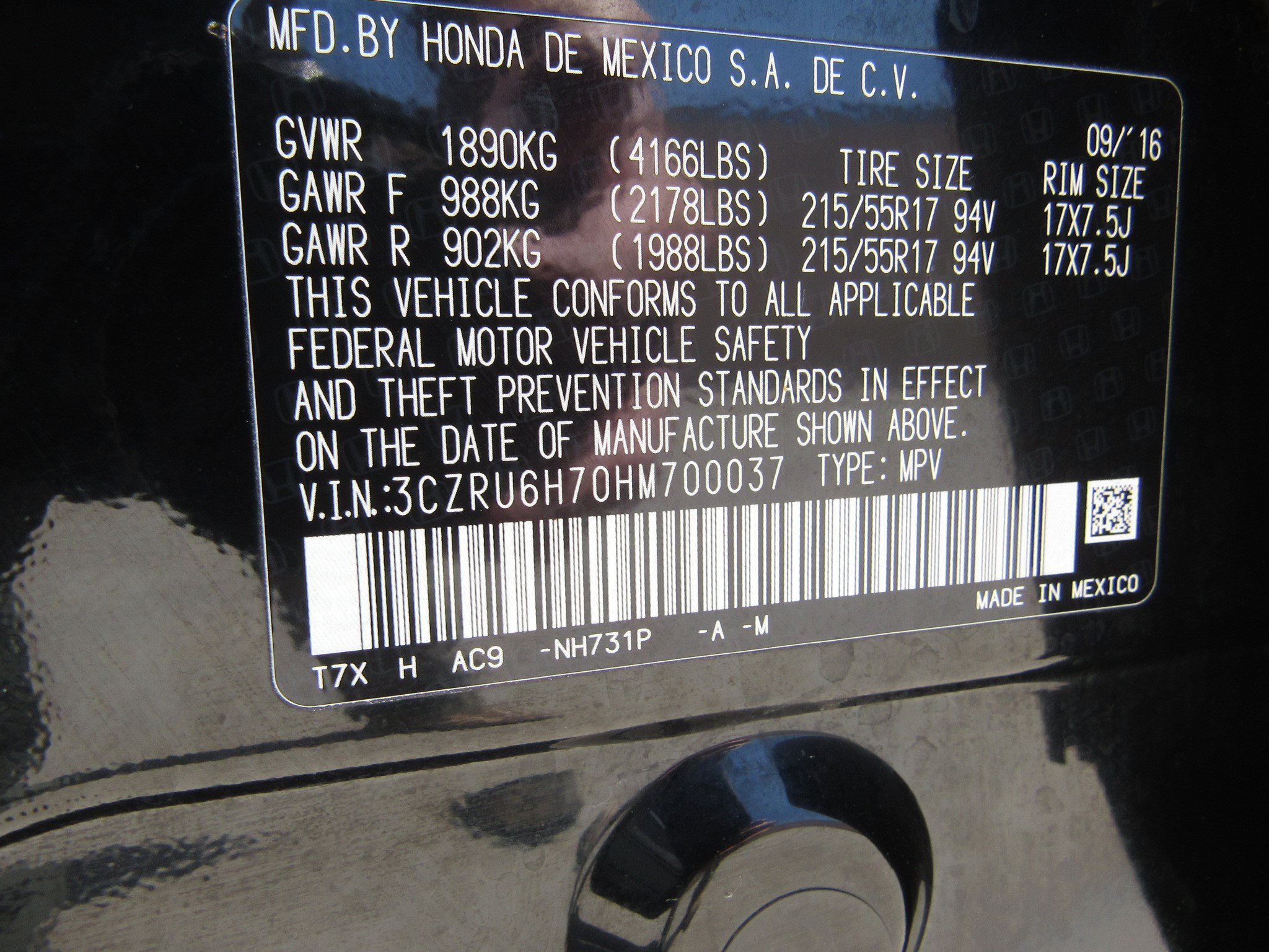 Certified 2017 Honda HR-V EX-L image 28