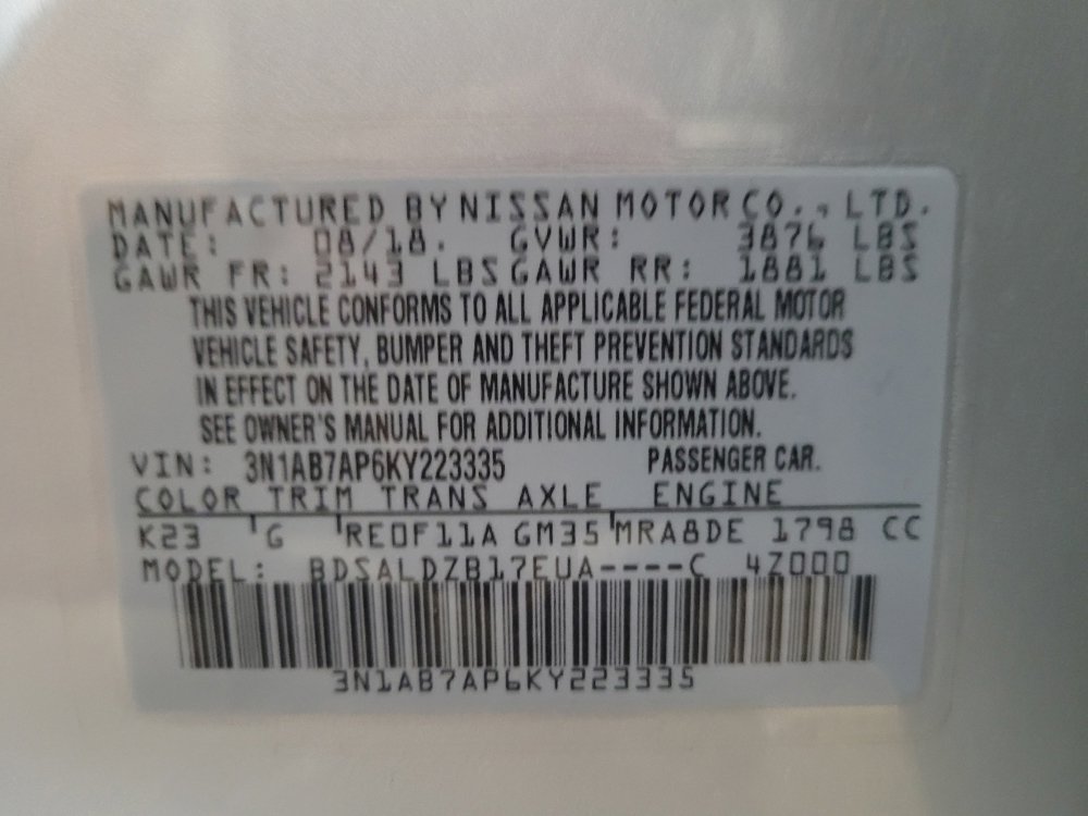 Used 2019 Nissan Sentra SV FWD image 33