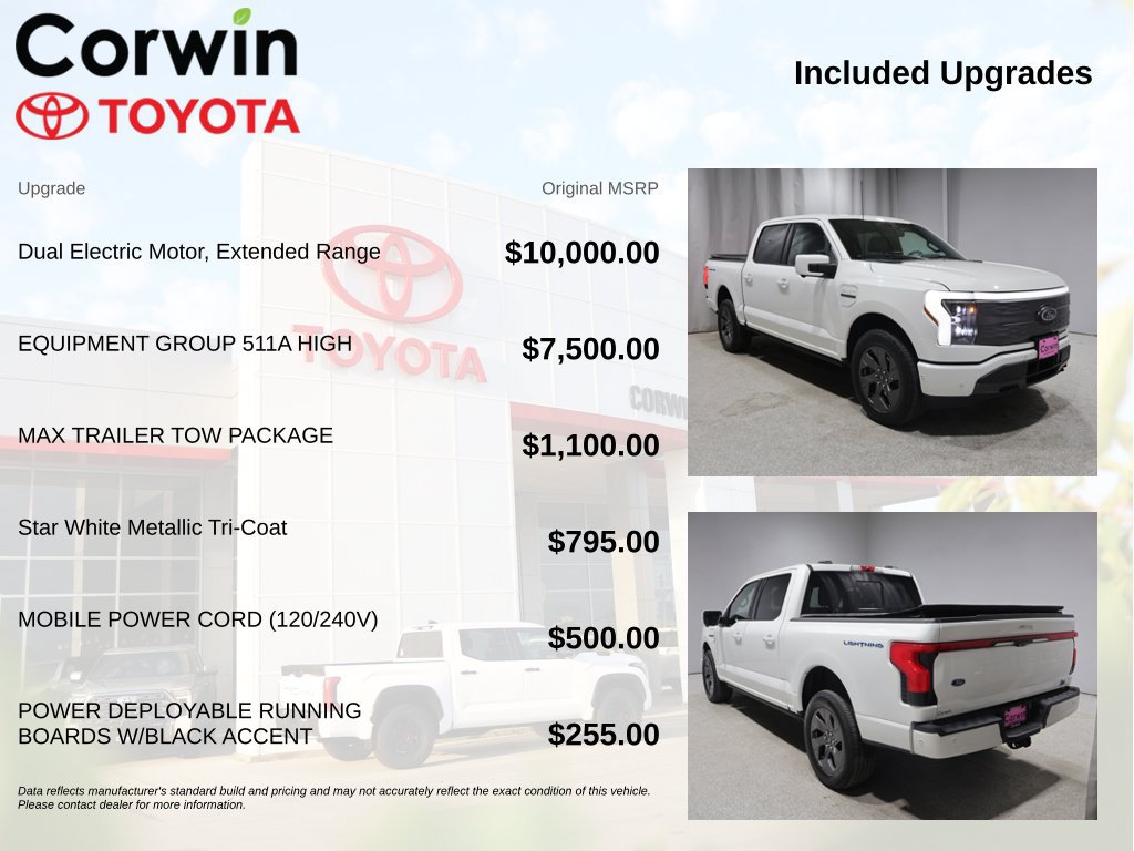Used 2023 Ford F150 Lightning Lariat w/ Equipment Group 511A High AWD/4WD image 4