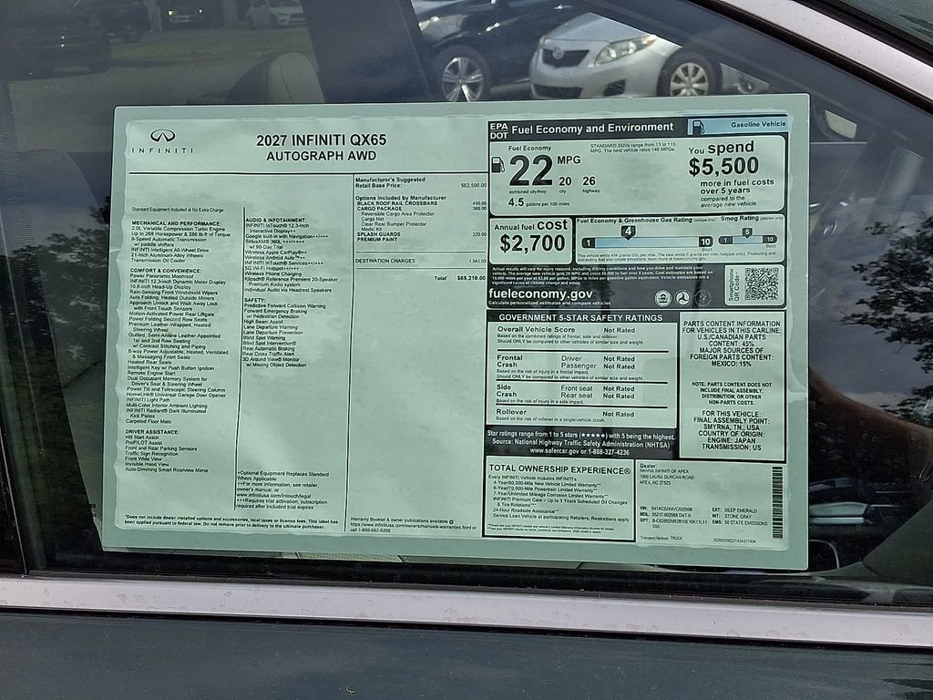New 2027 INFINITI QX65 Autograph AWD/4WD image 19