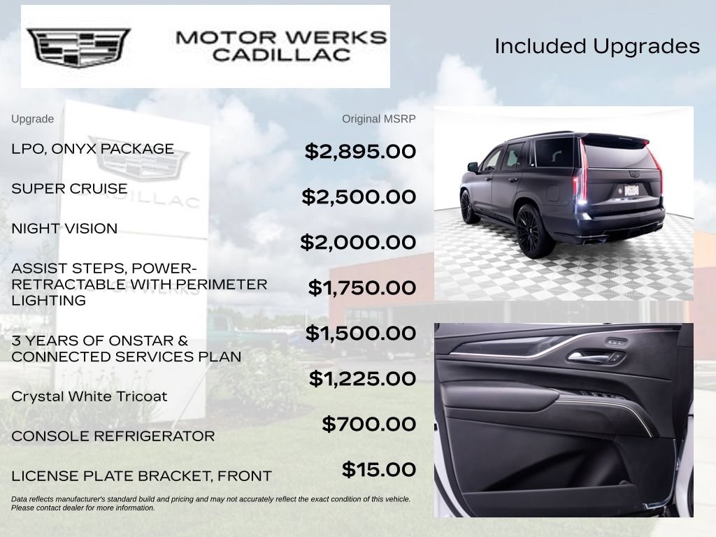 Certified 2023 Cadillac Escalade Sport Platinum w/ LPO, ONYX Package AWD/4WD image 4