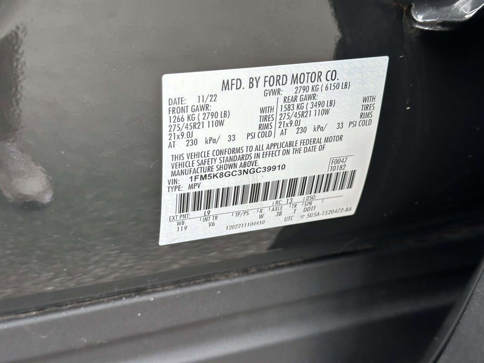 Certified 2022 Ford Explorer ST w/ ST Street Pack image 15