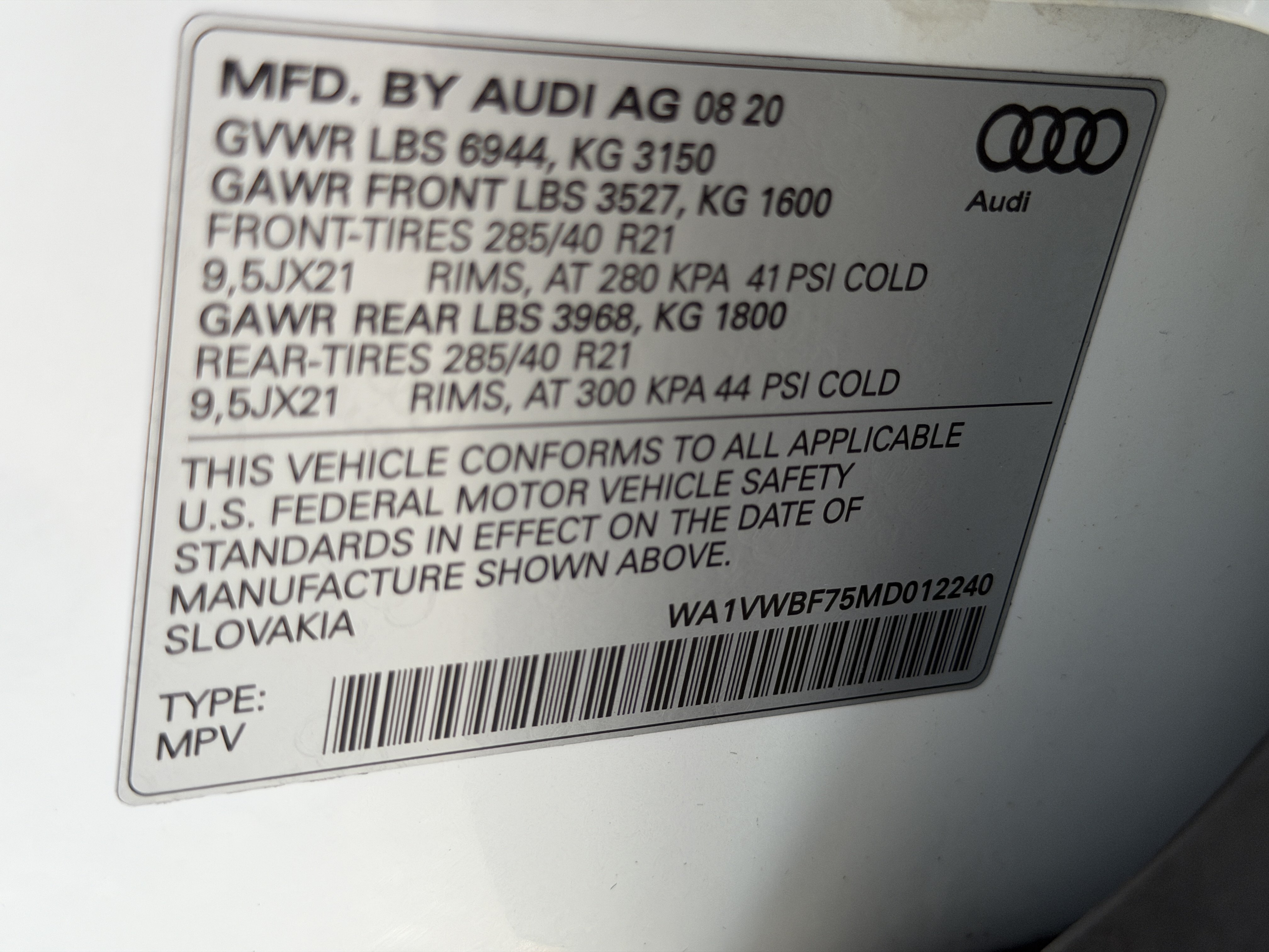 Used 2021 Audi SQ7 Prestige AWD/4WD image 39