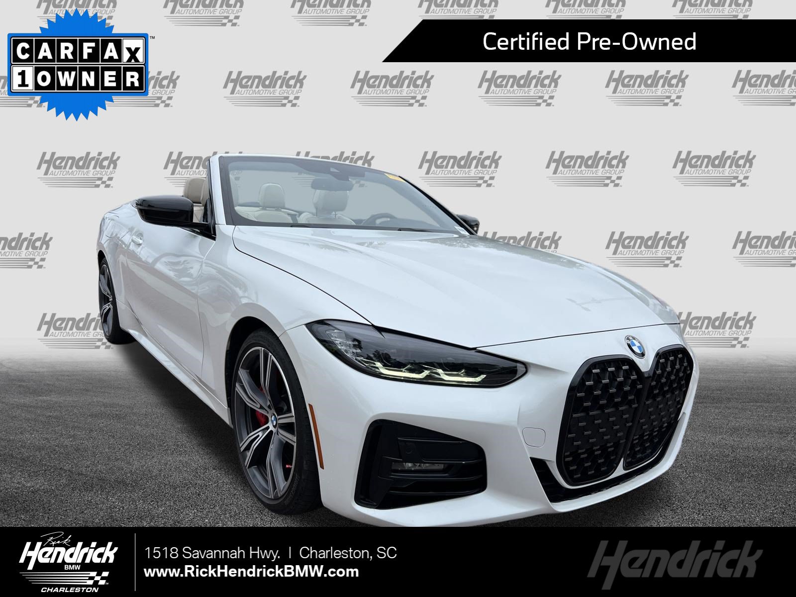 Certified 2023 BMW 430i Convertible w/ M Sport Package RWD image 1