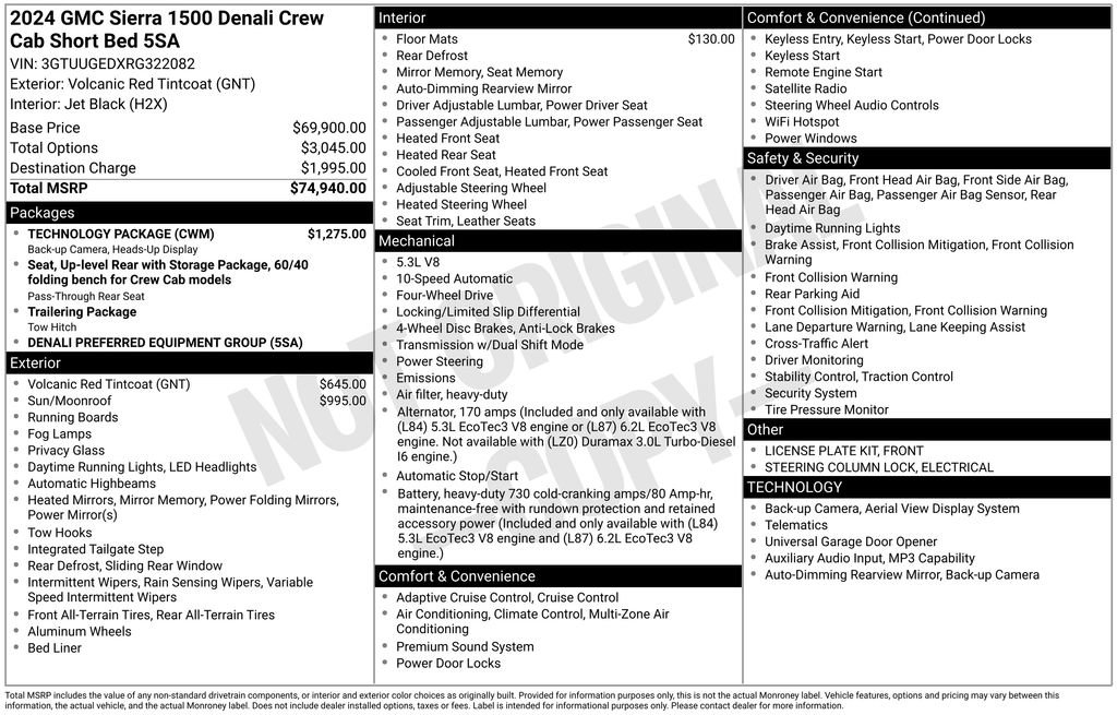 Used 2024 GMC Sierra 1500 Denali w/ Technology Package AWD/4WD image 7