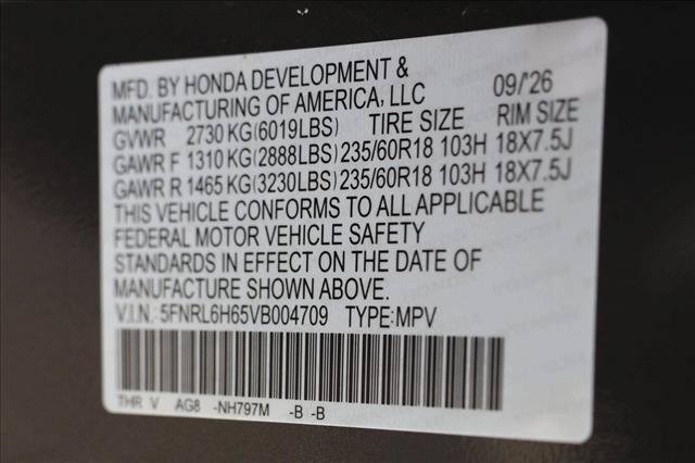 New 2027 Honda Odyssey EX-L image 25