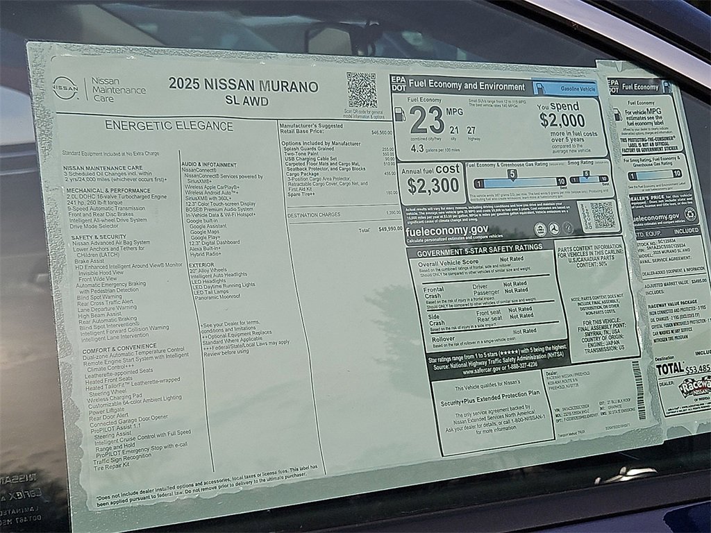 New 2025 Nissan Murano SL w/ Cargo Package image 8
