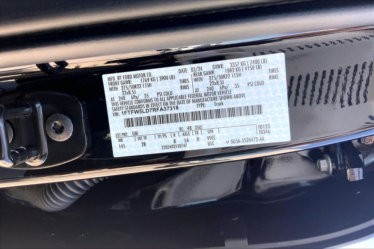 Certified 2024 Ford F150 Lariat w/ Equipment Group 502A High AWD/4WD image 32