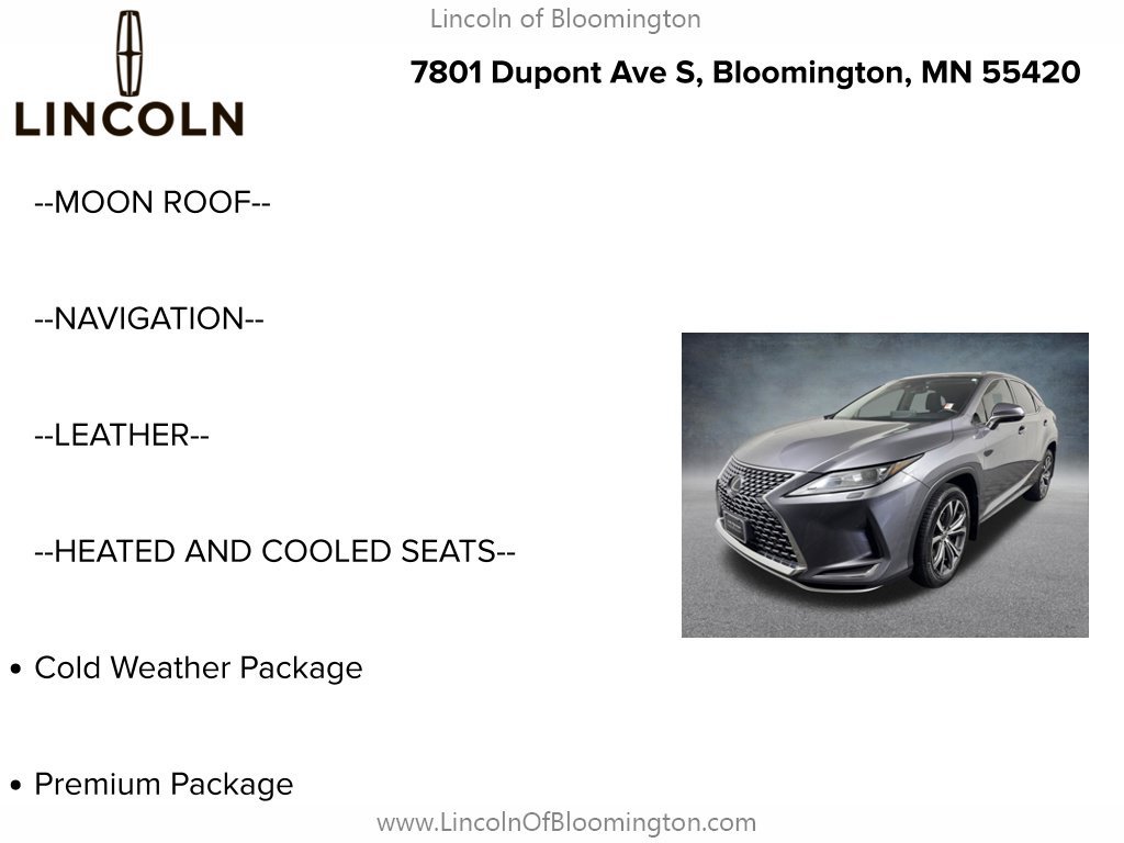 Used 2020 Lexus RX 350 AWD w/ Premium Package image 5