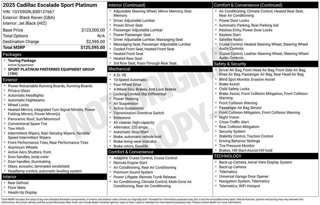 Certified 2025 Cadillac Escalade Sport Platinum image 25