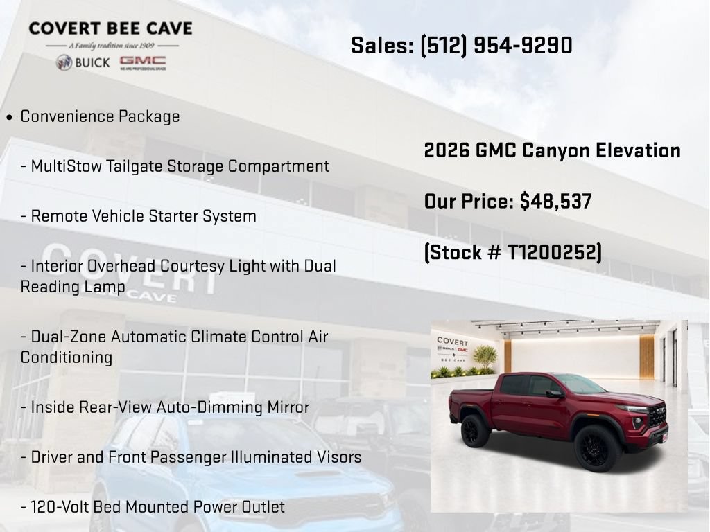 New 2026 GMC Canyon Elevation w/ Convenience Package AWD/4WD image 13