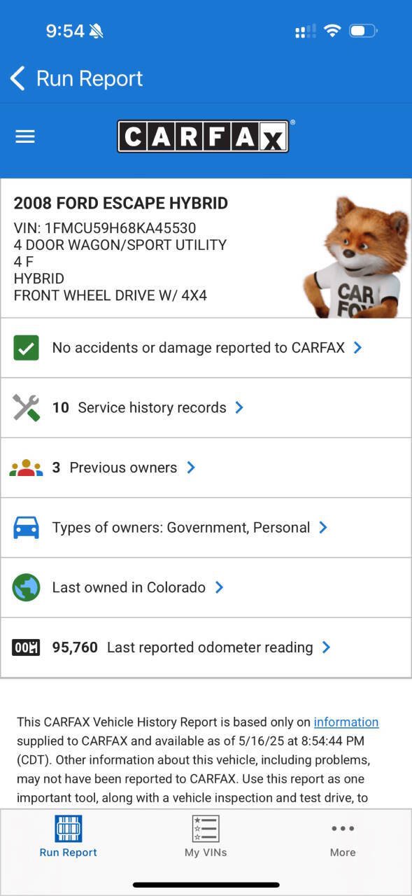 Used 2008 Ford Escape 4WD Hybrid image 6