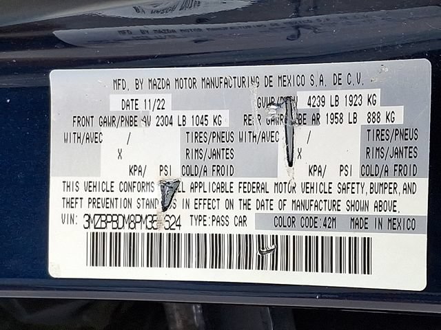 Used 2023 MAZDA MAZDA3 s AWD/4WD image 27