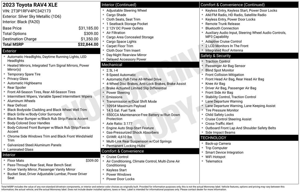 Used 2023 Toyota RAV4 XLE AWD/4WD image 31